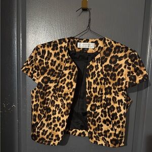 Tahari Leopard Print Jacket